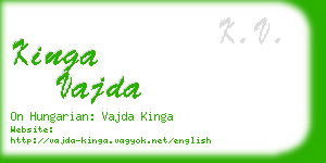 kinga vajda business card